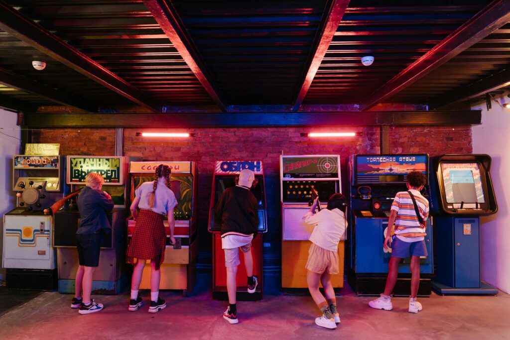 Retro arcade in Nashville buzzing with Pac-Man, pinball, and pixelated nostalgia