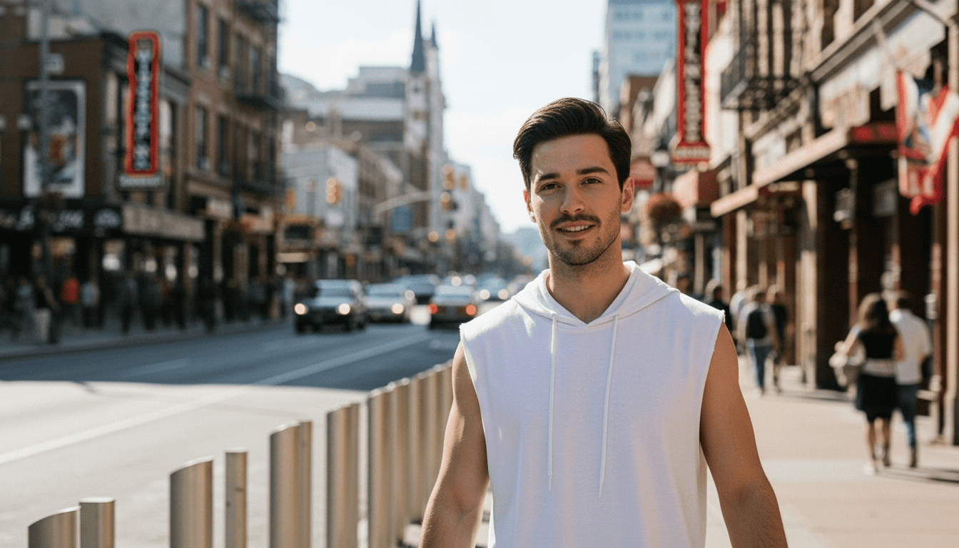 Avery enjoying summer stroll through Music Row pedestrian routes, experiencing the best relaxing walking locations in Nashville