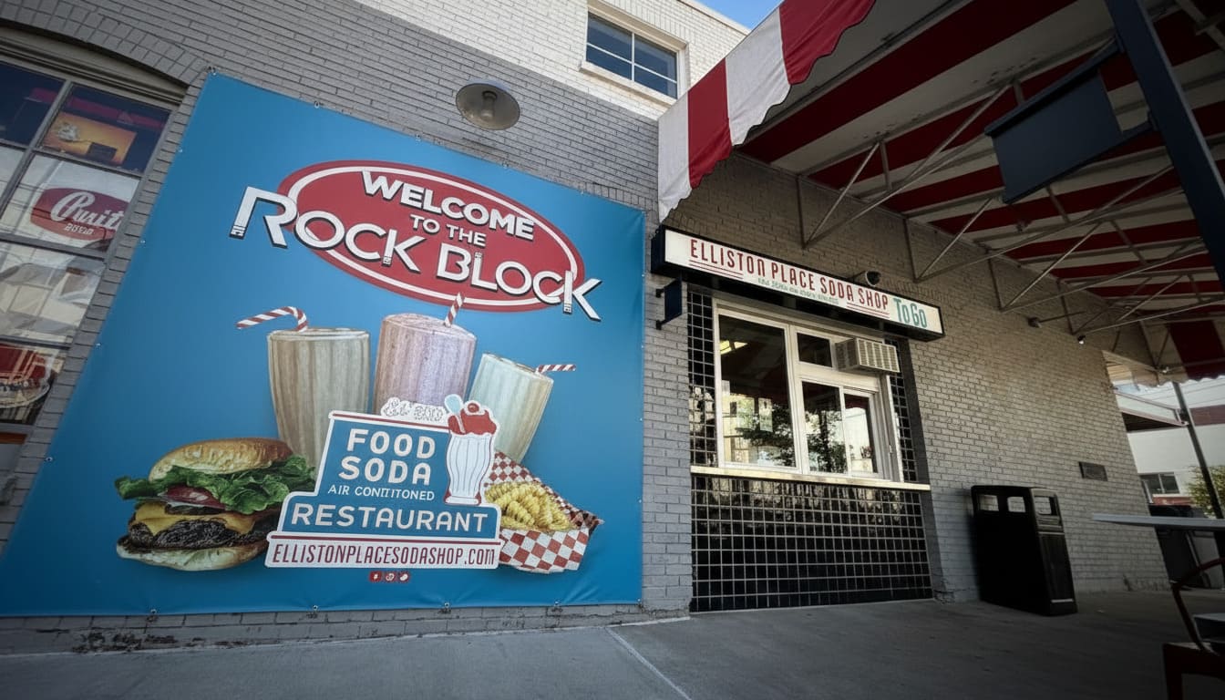 Elliston Place Soda Shop best retro diner for kids in Nashville serving classic floats and comfort food