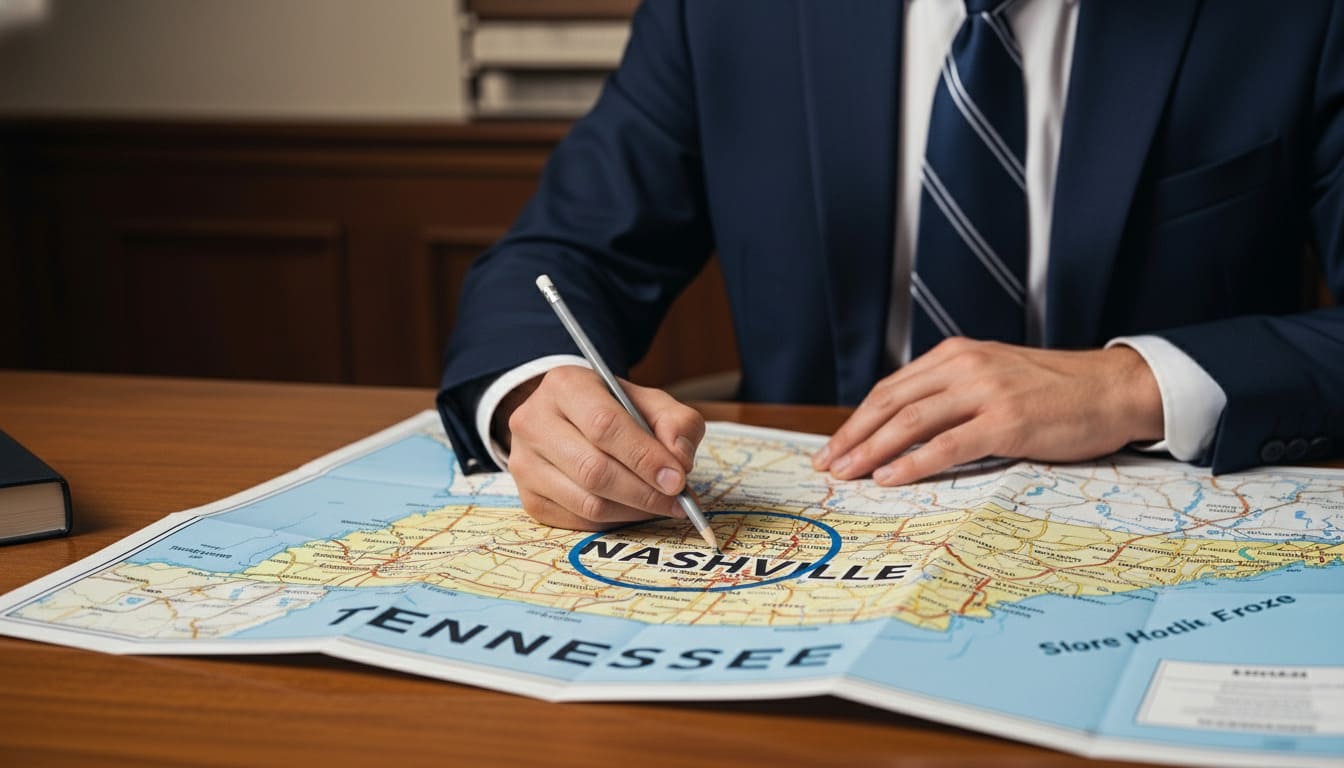 finding best cities near Nashville Tennessee to live showing surrounding suburbs perfect for relocating and trips