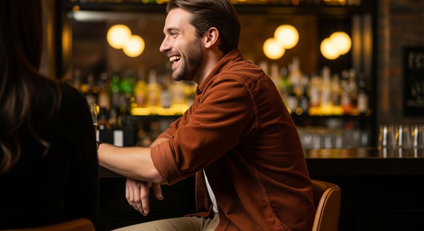 Dance and music culture describe Music City as Avery relaxes at sophisticated bar with leading nightclub venues feel