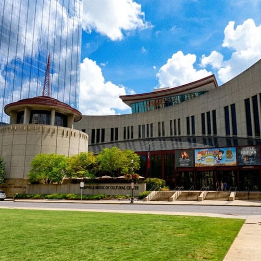 Country Music Hall of Fame marking the origin of Music Row Nashville and its rise to fame