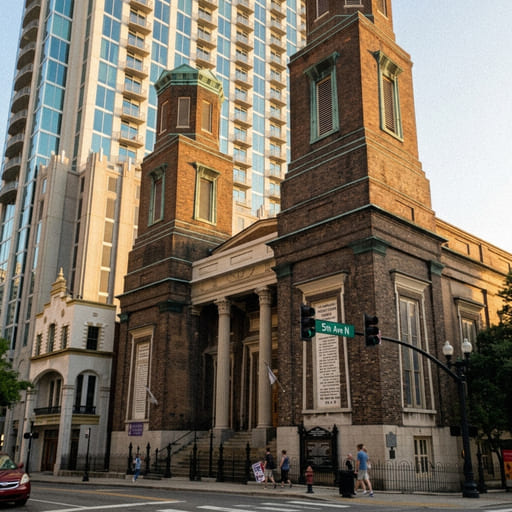 Downtown Presbyterian Church a stop on the downtown Nashville historic landmarks map