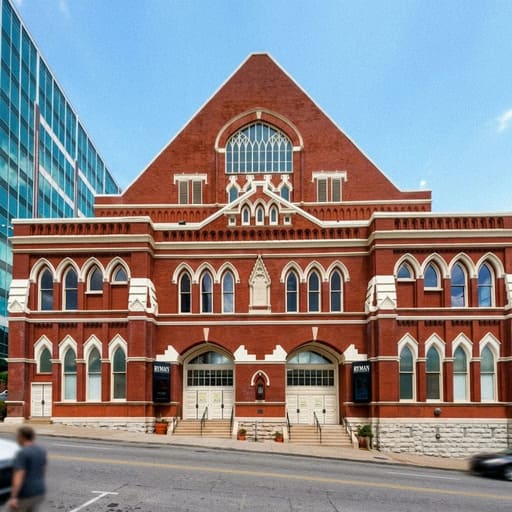 Ryman Auditorium exterior the centerpiece of most Ryman Auditorium history features