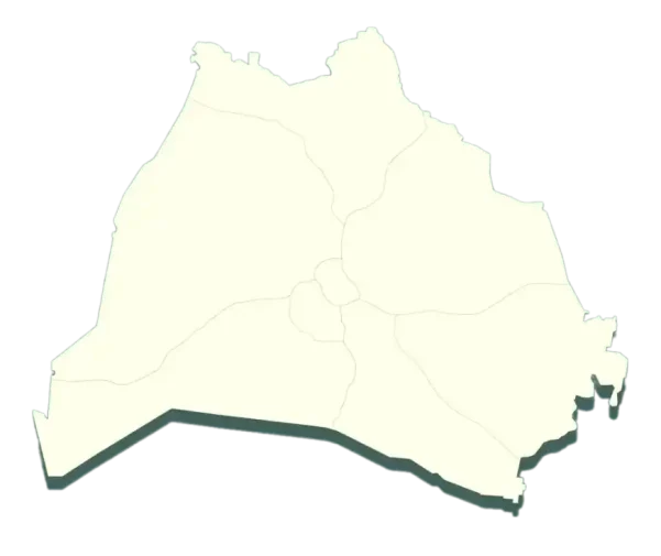 vector map of music city